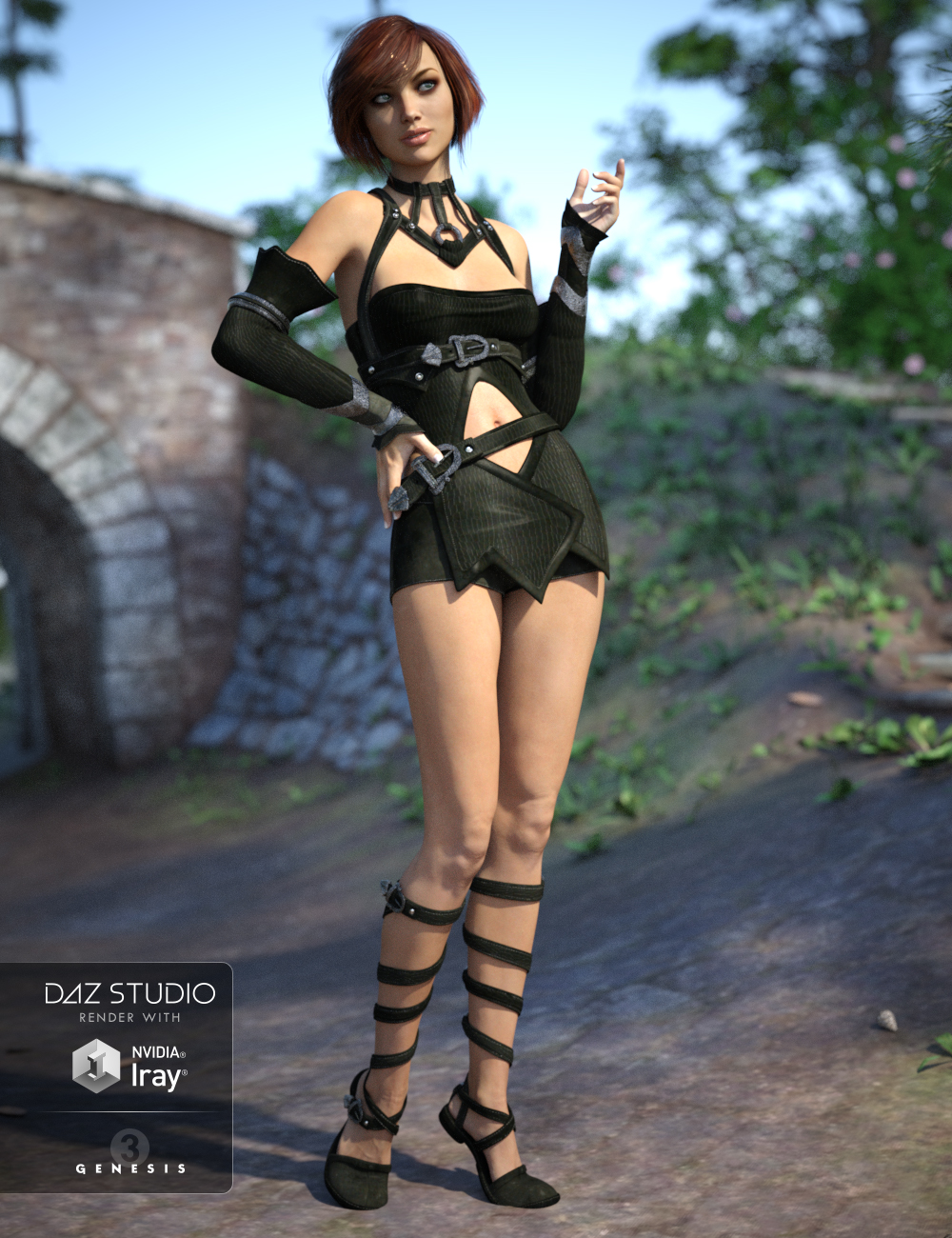 Greenleaf Outfit Textures by: Anna Benjamin, 3D Models by Daz 3D