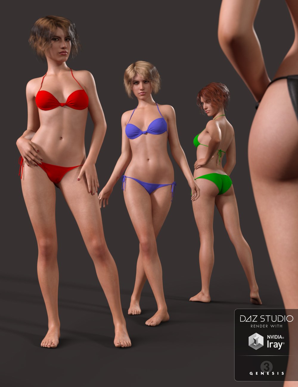 'Perfect 10' Standing Poses for Genesis 3 Female(s) by: Dumor3D, 3D Models by Daz 3D