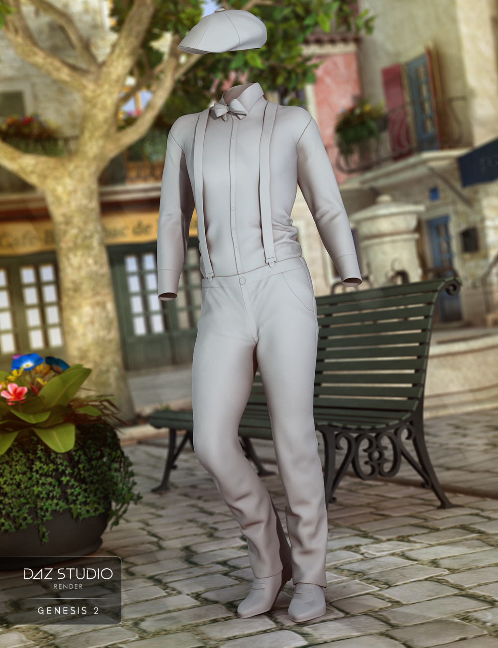 Retro Outfit for Genesis 2 Male(s) by: NikisatezShanasSoulmate, 3D Models by Daz 3D