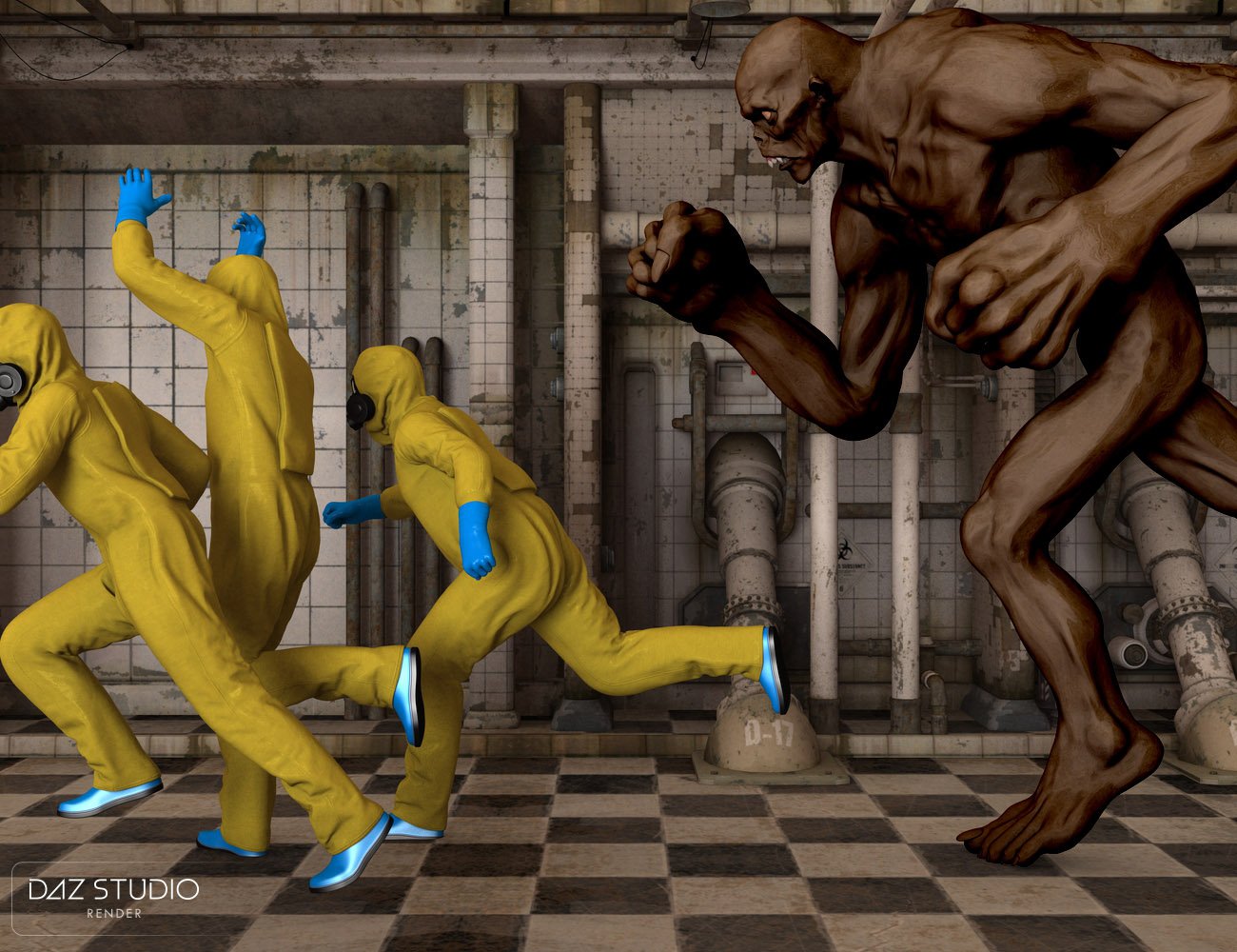 Hazmat Suit for Genesis 2 Male(s) by: Oskarsson, 3D Models by Daz 3D
