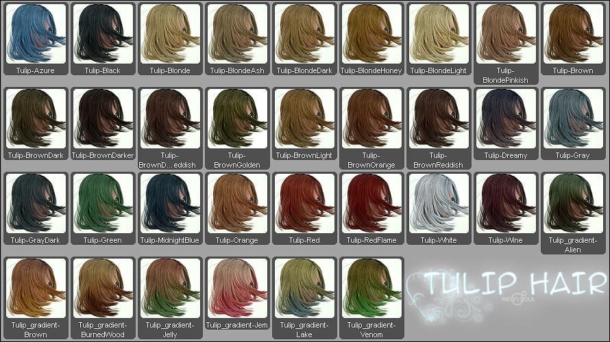 Tulip Hair for Genesis 3 Female(s) by: Aeon Soul, 3D Models by Daz 3D