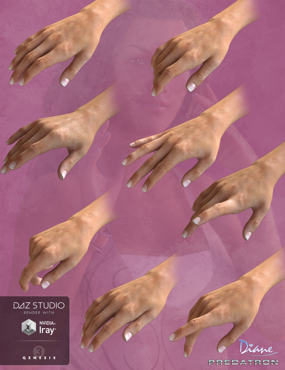 All Hands Poses for Genesis 3 Female(s) All Hands Poses for Genesis 3 Female(s) by: DianePredatron, 3D Models by Daz 3D