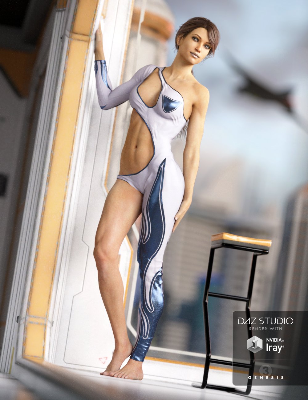 Sexy Bodysuit for Genesis 3 Female(s) by: NikisatezOziChick, 3D Models by Daz 3D
