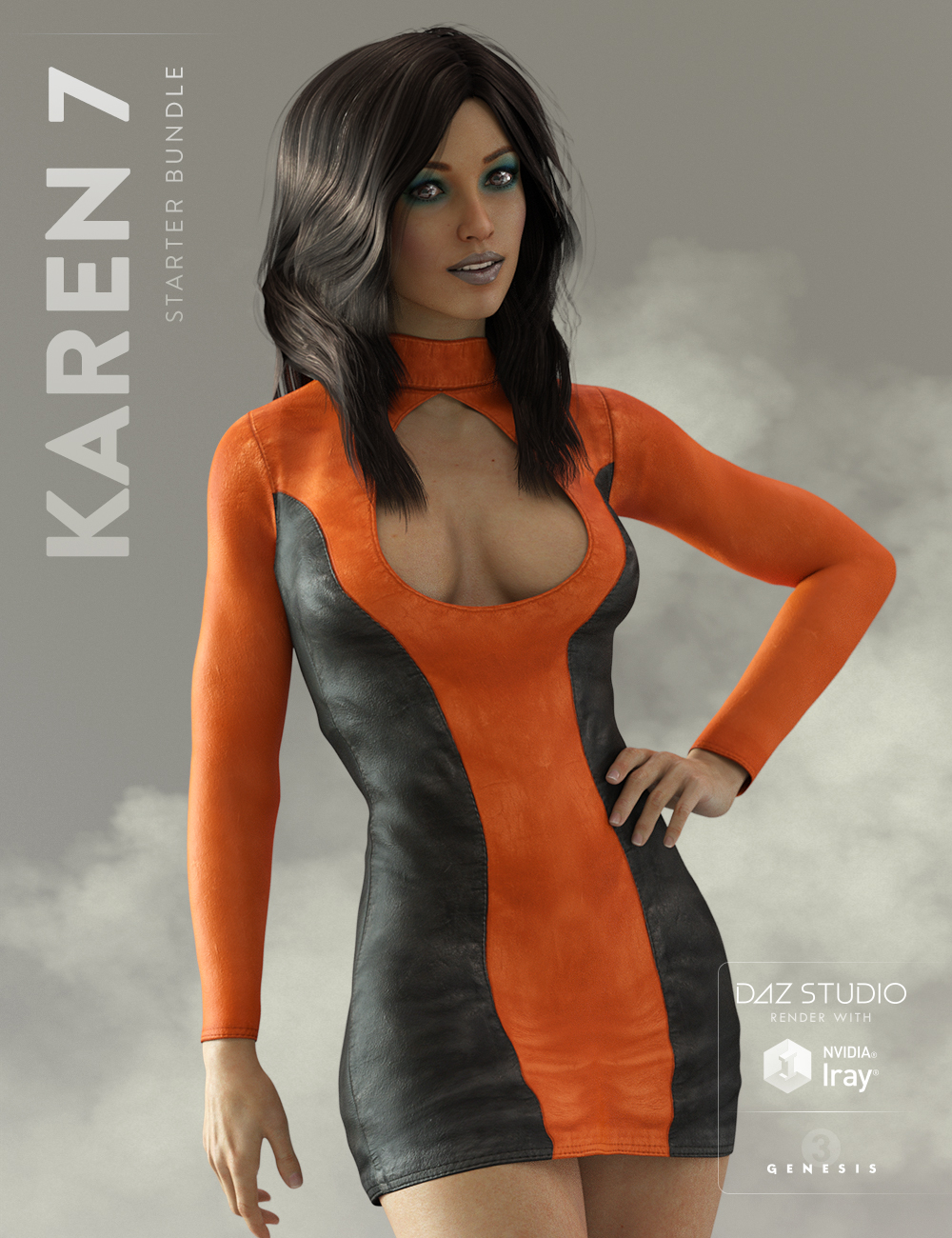 Karen 7 Starter Bundle by: , 3D Models by Daz 3D