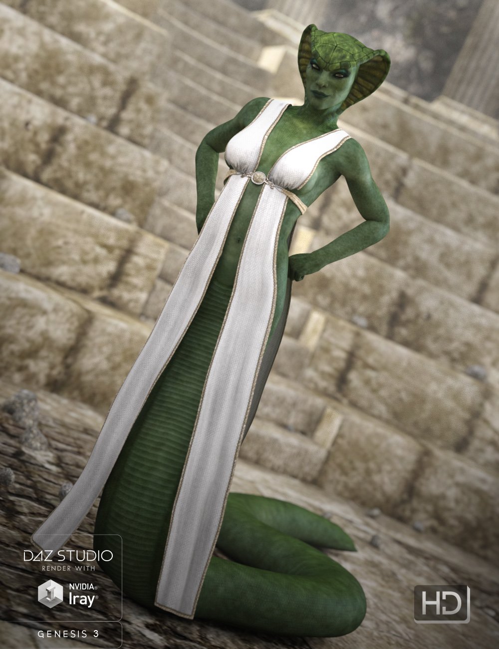Queen Cobra HD by: RawArt, 3D Models by Daz 3D