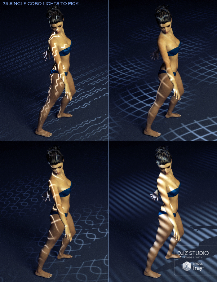 Gobo Lights for DAZ Studio Iray Gobo Lights for DAZ Studio Iray by: ForbiddenWhispers, 3D Models by Daz 3D