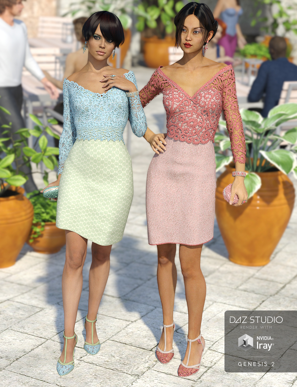 Uptown for Platinum Cocktail Dress by: Sarsa, 3D Models by Daz 3D