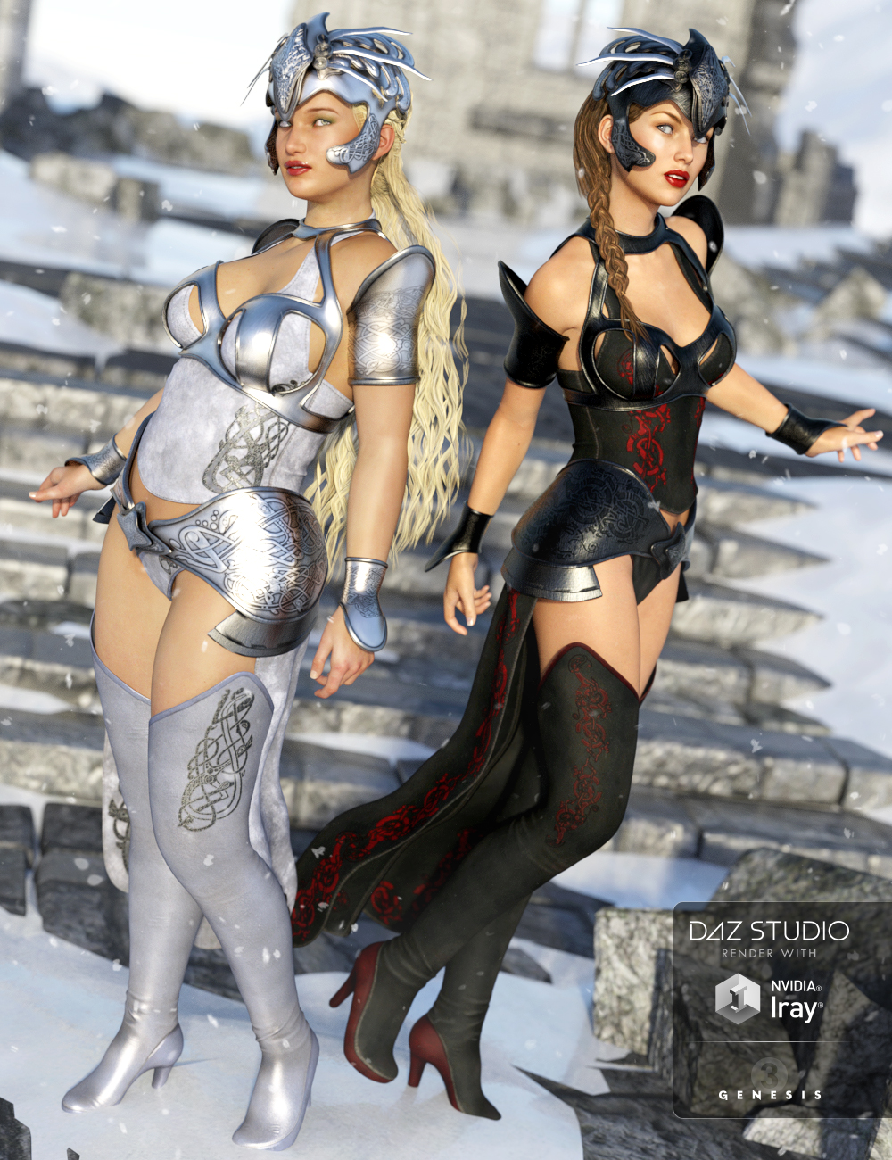 Valkyrie Outfit Riders Textures by: Arien, 3D Models by Daz 3D