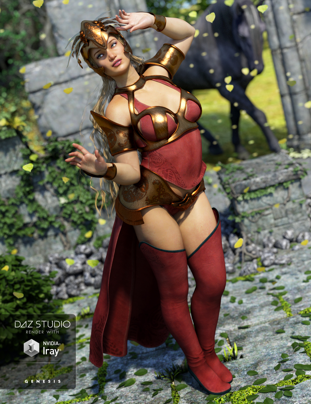 Valkyrie Outfit Riders Textures by: Arien, 3D Models by Daz 3D
