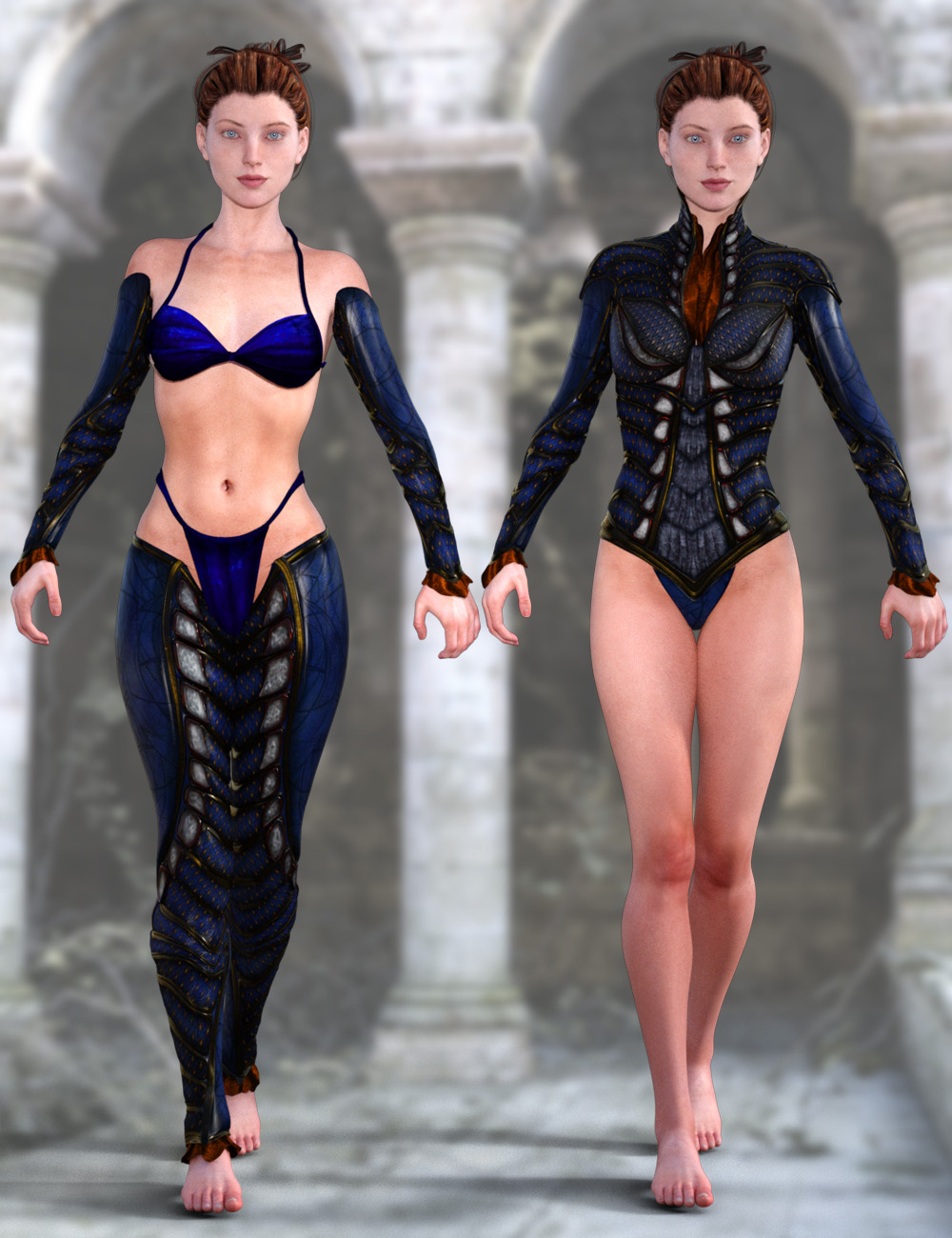 Rune Outfit for Genesis 3 Female(s) by: Arki, 3D Models by Daz 3D