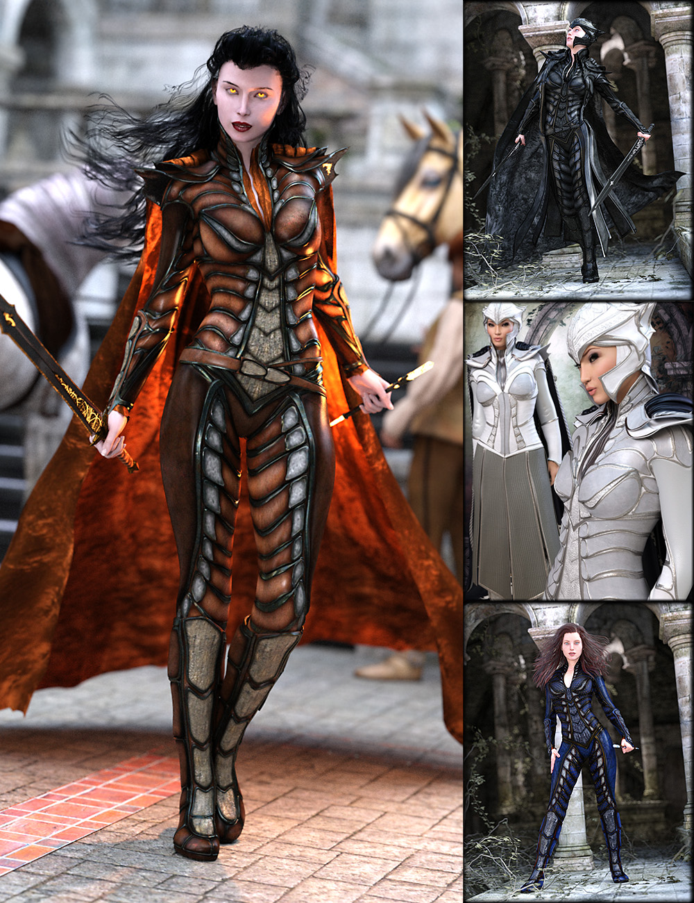 Rune Bundle for Genesis 2 Female(s) and Genesis 3 Female(s) by: ArkiShox-Design, 3D Models by Daz 3D