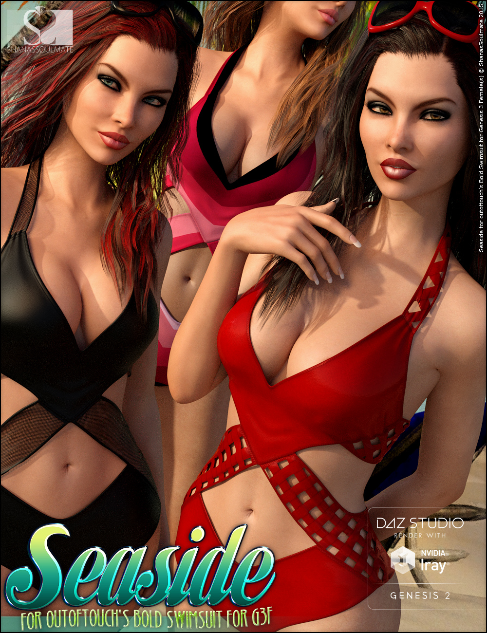 Bold Swimsuit Seaside Textures by: ShanasSoulmate, 3D Models by Daz 3D