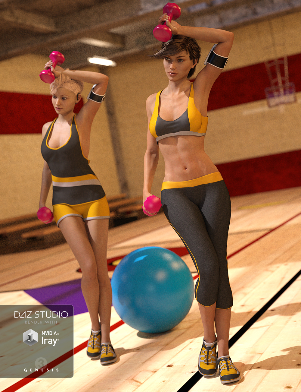 Cardio Gear for Genesis 3 Female(s) Cardio Gear for Genesis 3 Female(s) by: Barbara BrundonOziChick, 3D Models by Daz 3D