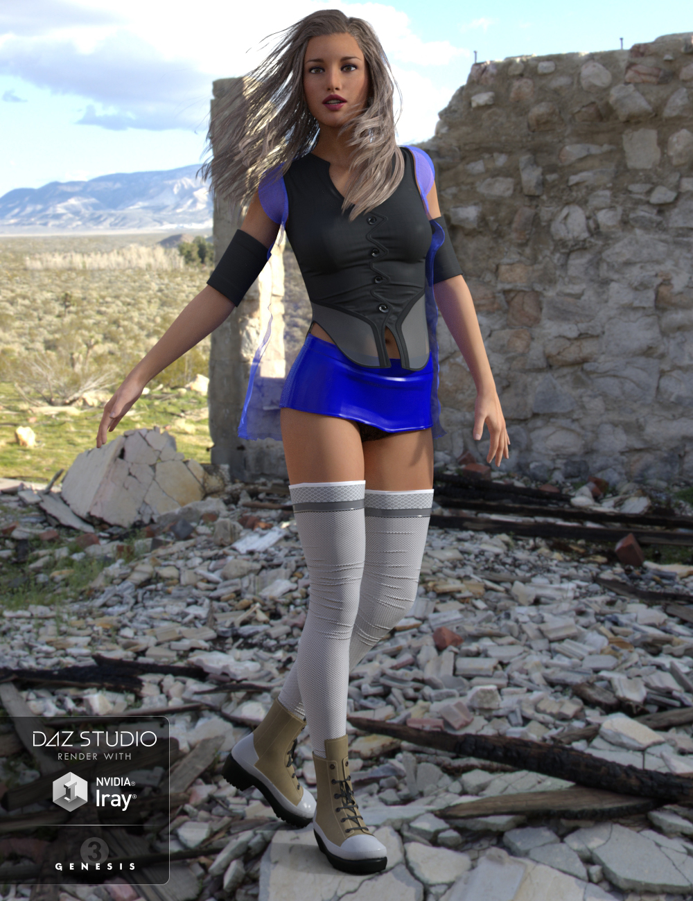 Unsung Heroine for Genesis 3 Female(s) and Genesis 2 Female(s) by: Trendy Renders, 3D Models by Daz 3D