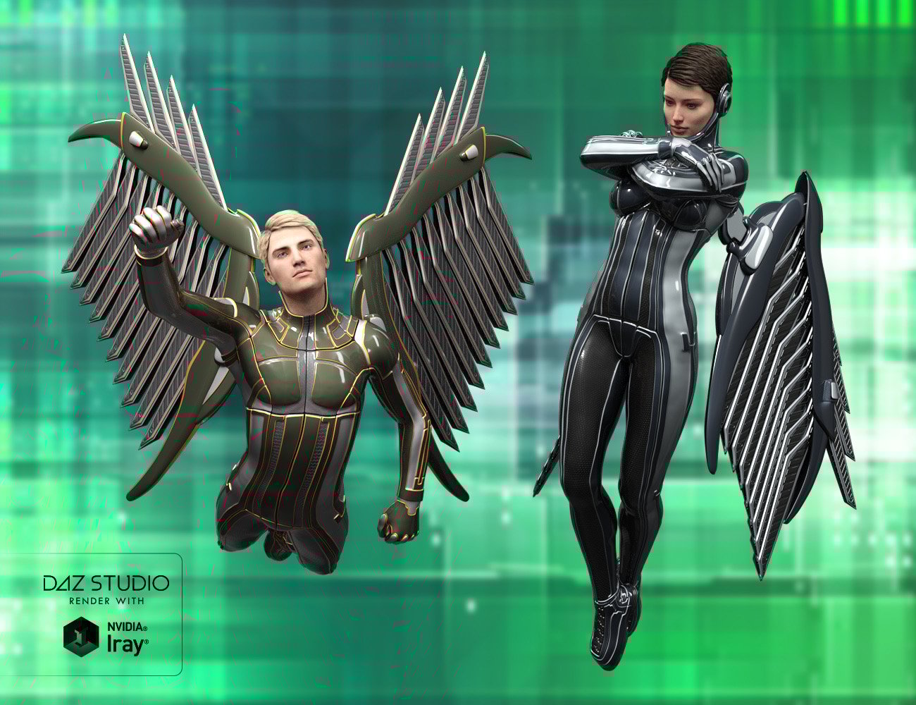 Arcadia Wings Daz 3D