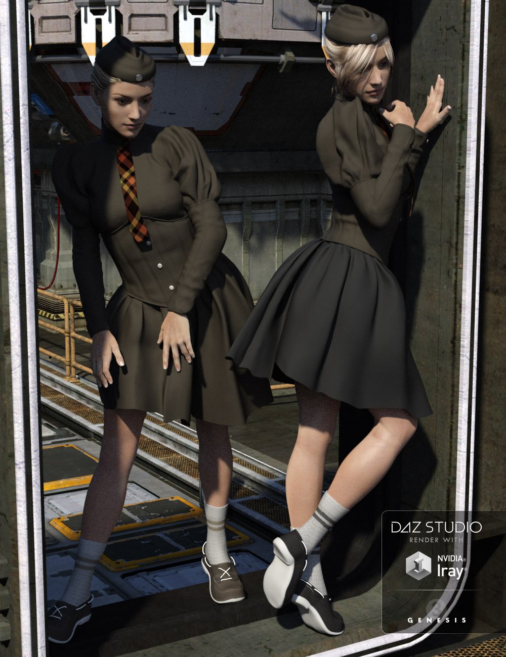 Diesel Punk Clothes for Genesis 3 Female(s) Diesel Punk Clothes for Genesis 3 Female(s) by: Oskarsson, 3D Models by Daz 3D