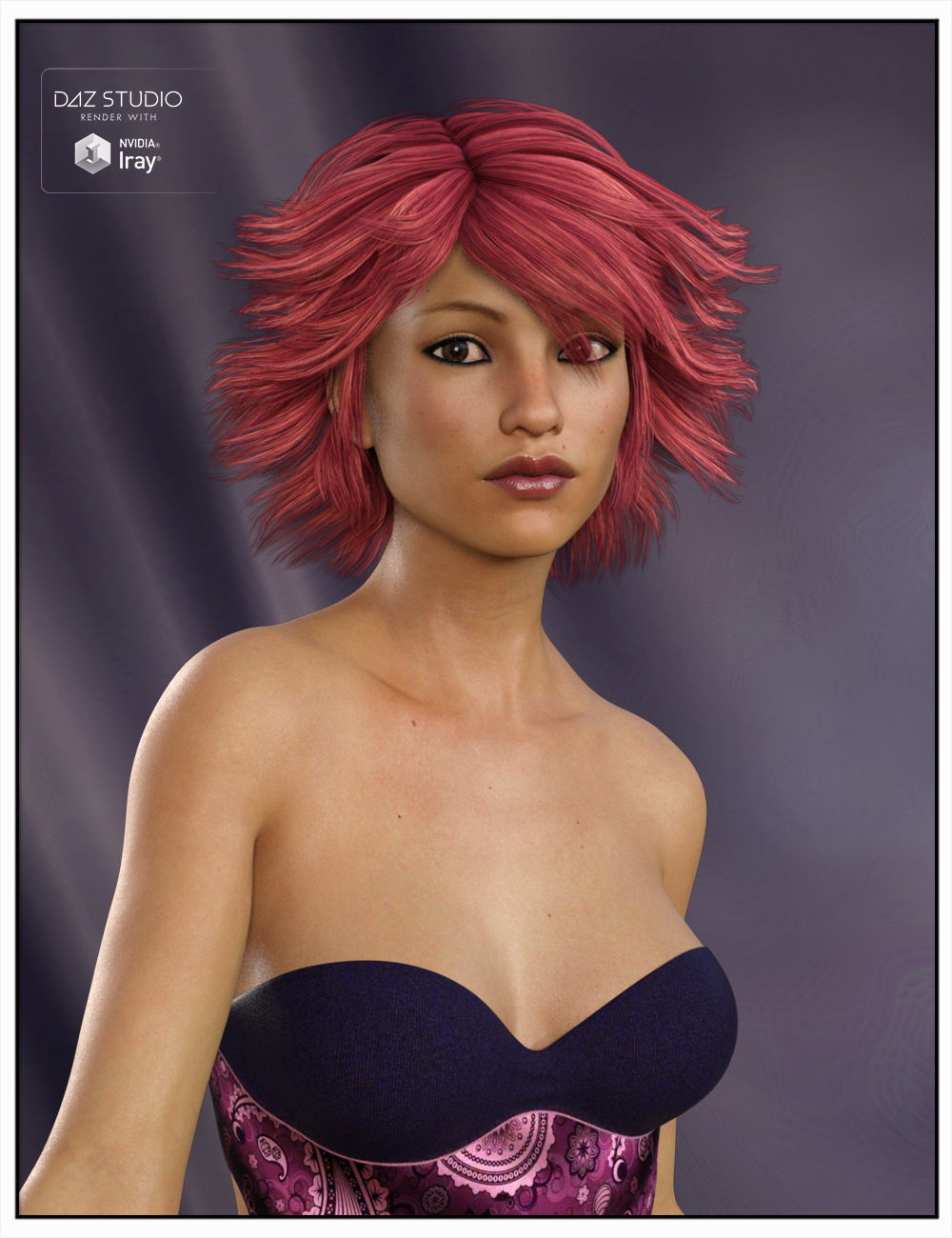 Tammy Hair for Genesis 3 Female(s), Genesis 2 Female(s) and Victoria 4 by: SWAM, 3D Models by Daz 3D