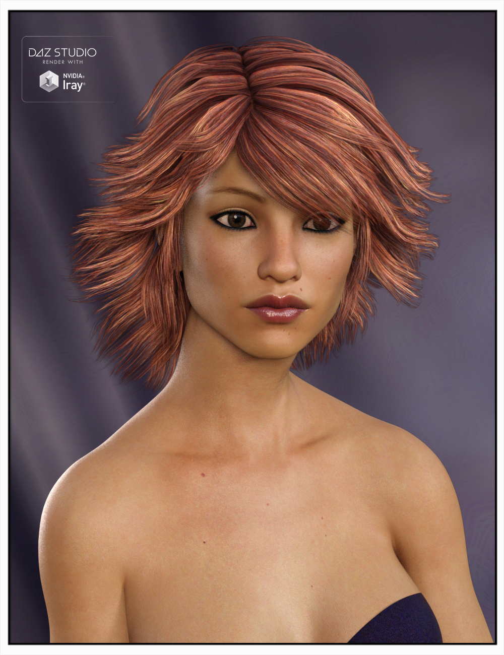 Tammy Hair for Genesis 3 Female(s), Genesis 2 Female(s) and Victoria 4 by: SWAM, 3D Models by Daz 3D