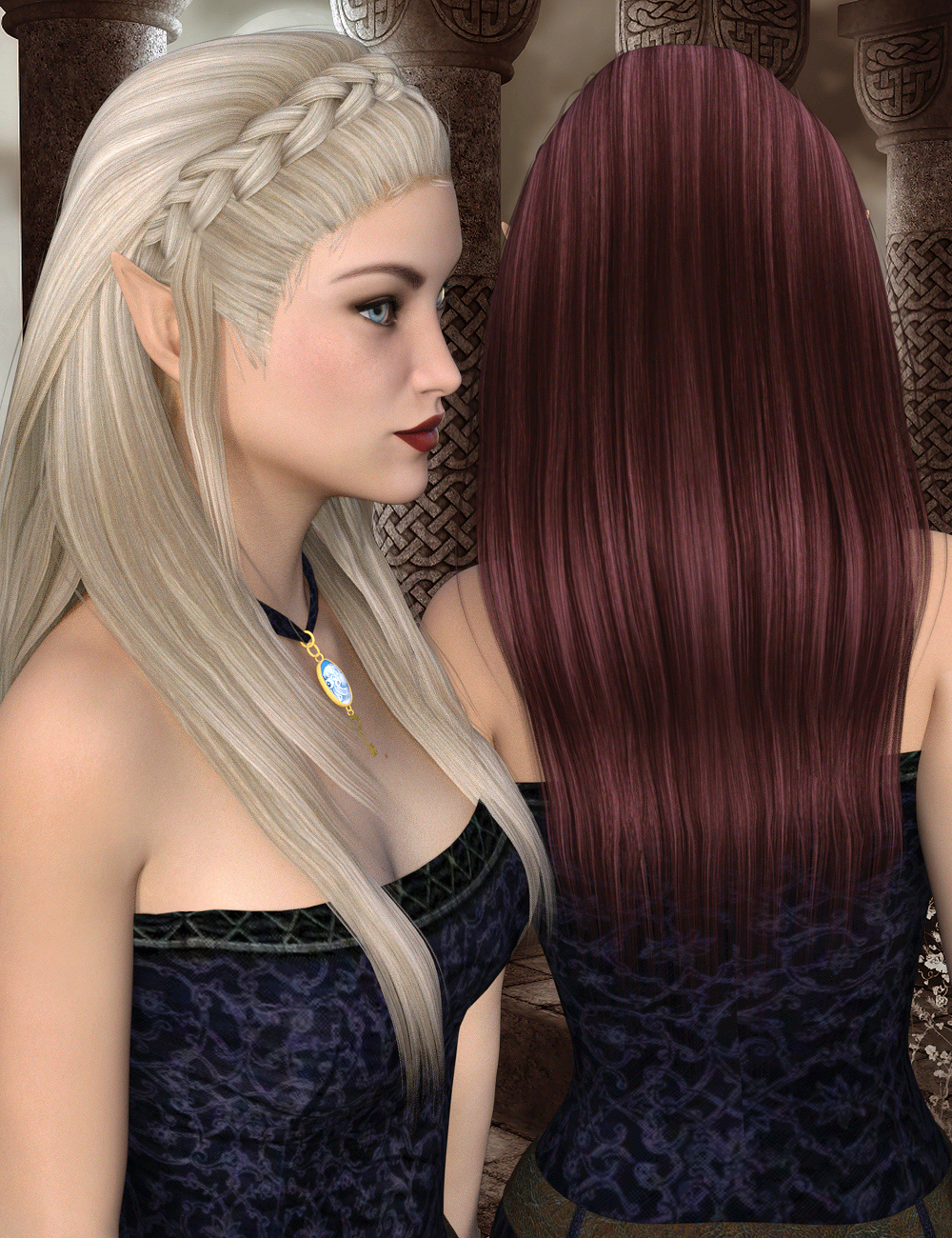 Orianna Hair for Genesis 3 Female(s) by: Propschick, 3D Models by Daz 3D