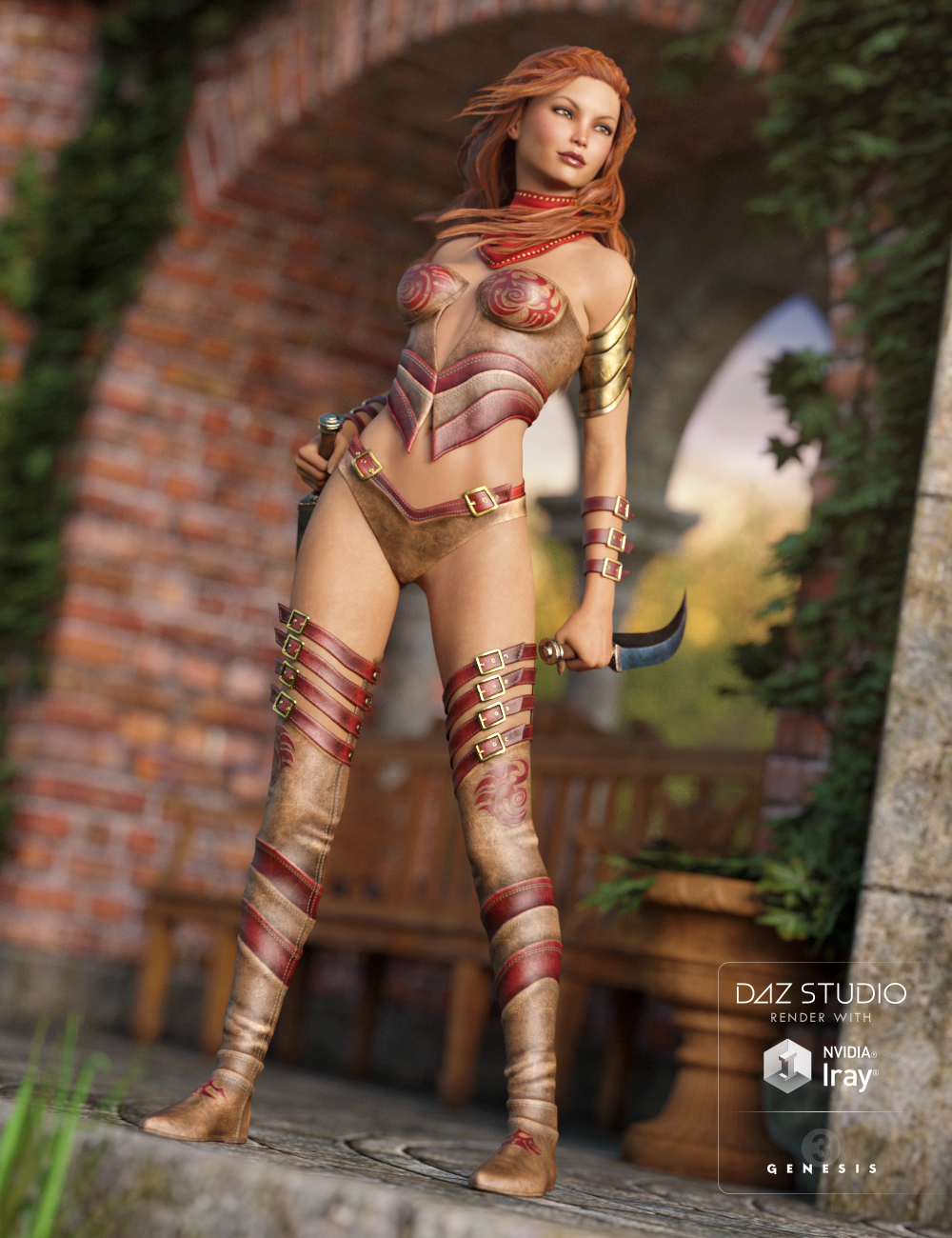 Wilding Outfit for Genesis 3 Female(s) by: , 3D Models by Daz 3D