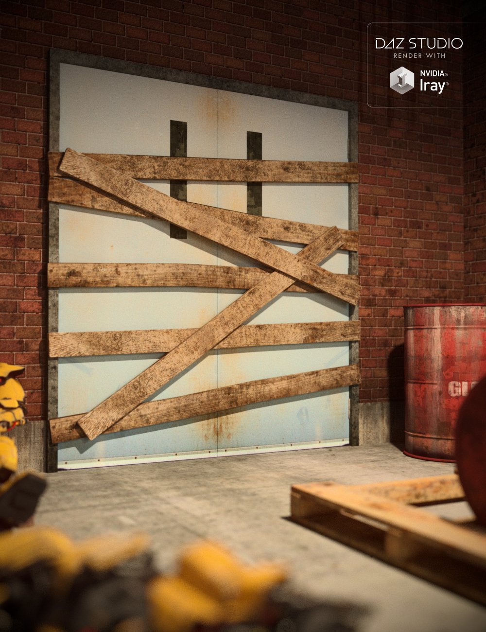 Rundown Hallway Rundown Hallway by: , 3D Models by Daz 3D