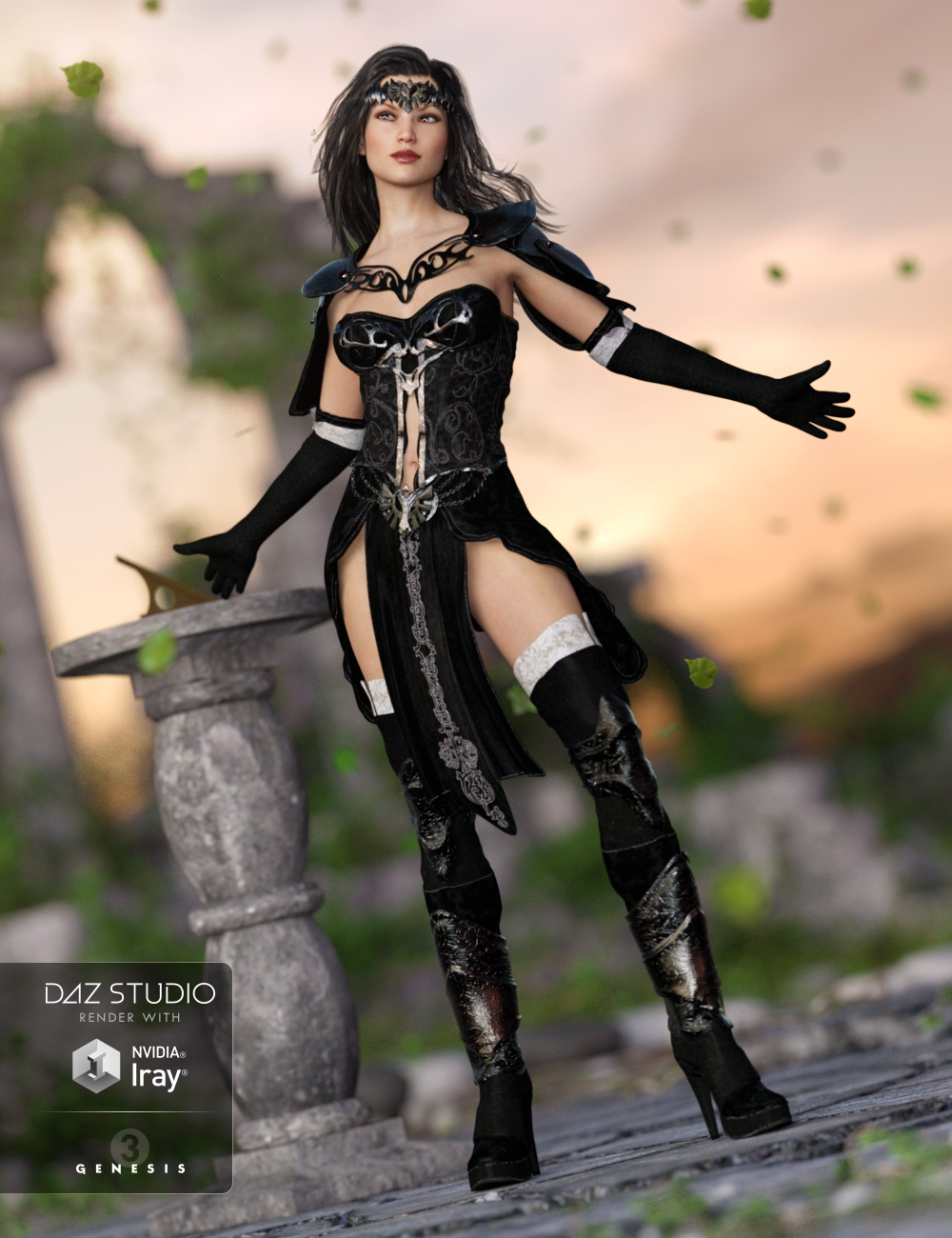 Oracle of Time for Genesis 3 Female(s) by: Anna BenjaminBarbara Brundon, 3D Models by Daz 3D