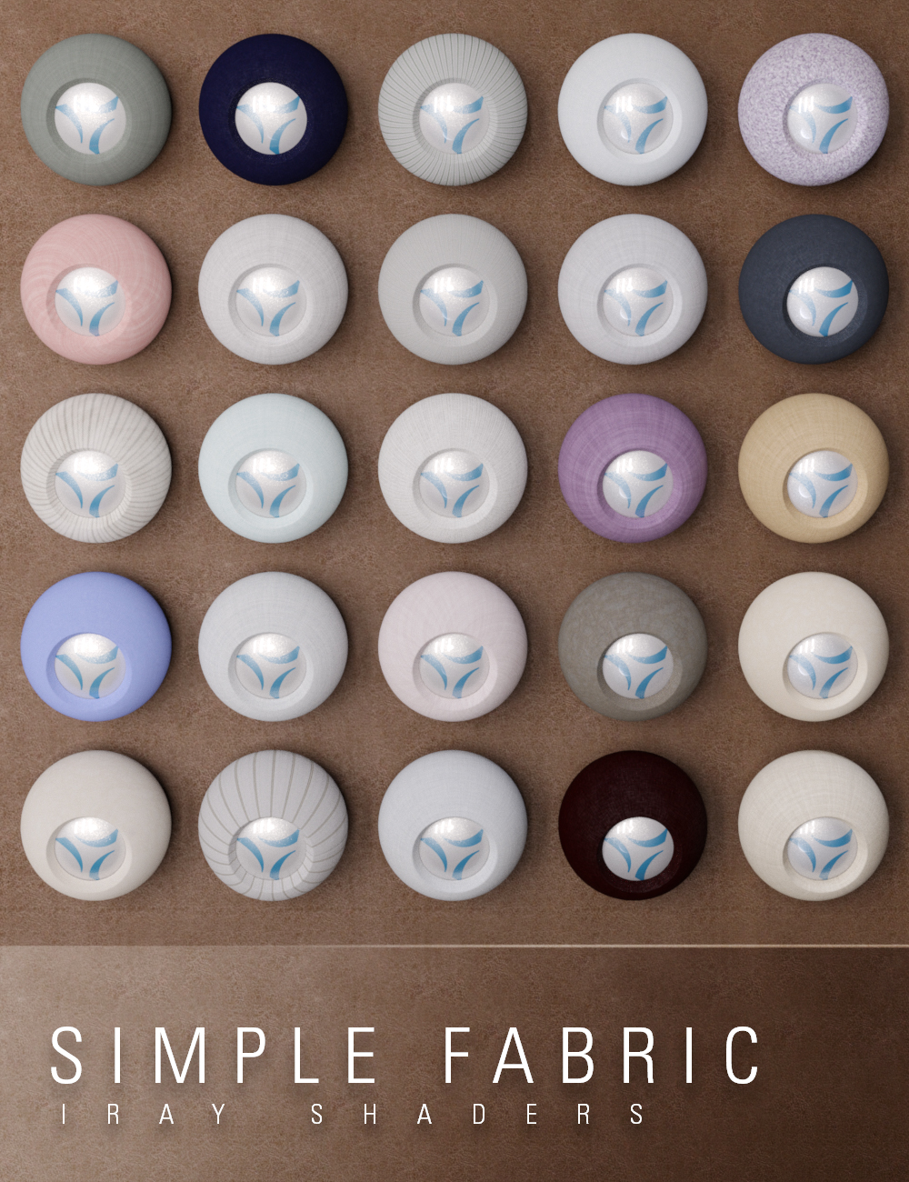 Simple Fabric Iray Shaders by: JGreenlees, 3D Models by Daz 3D