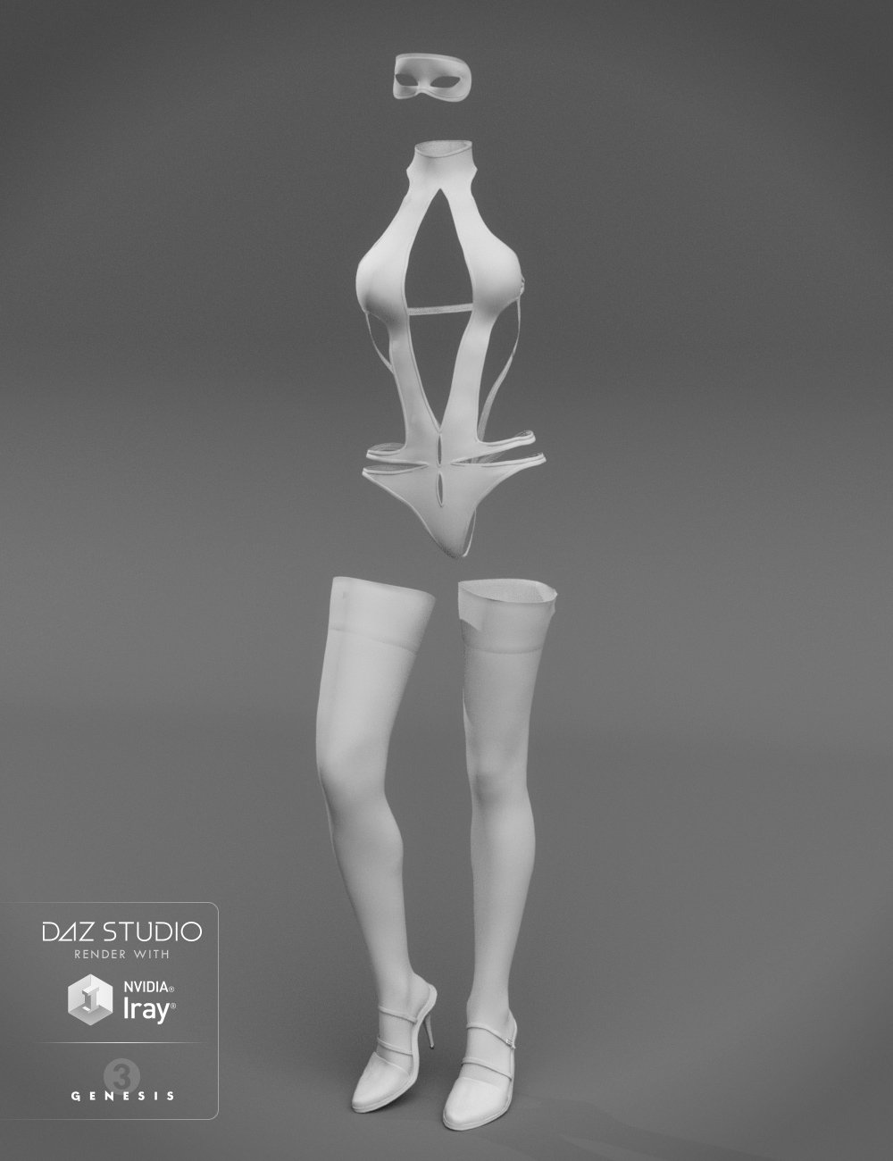 Seductress Lingerie for Genesis 3 Female(s) by: 4blueyesbucketload3d, 3D Models by Daz 3D