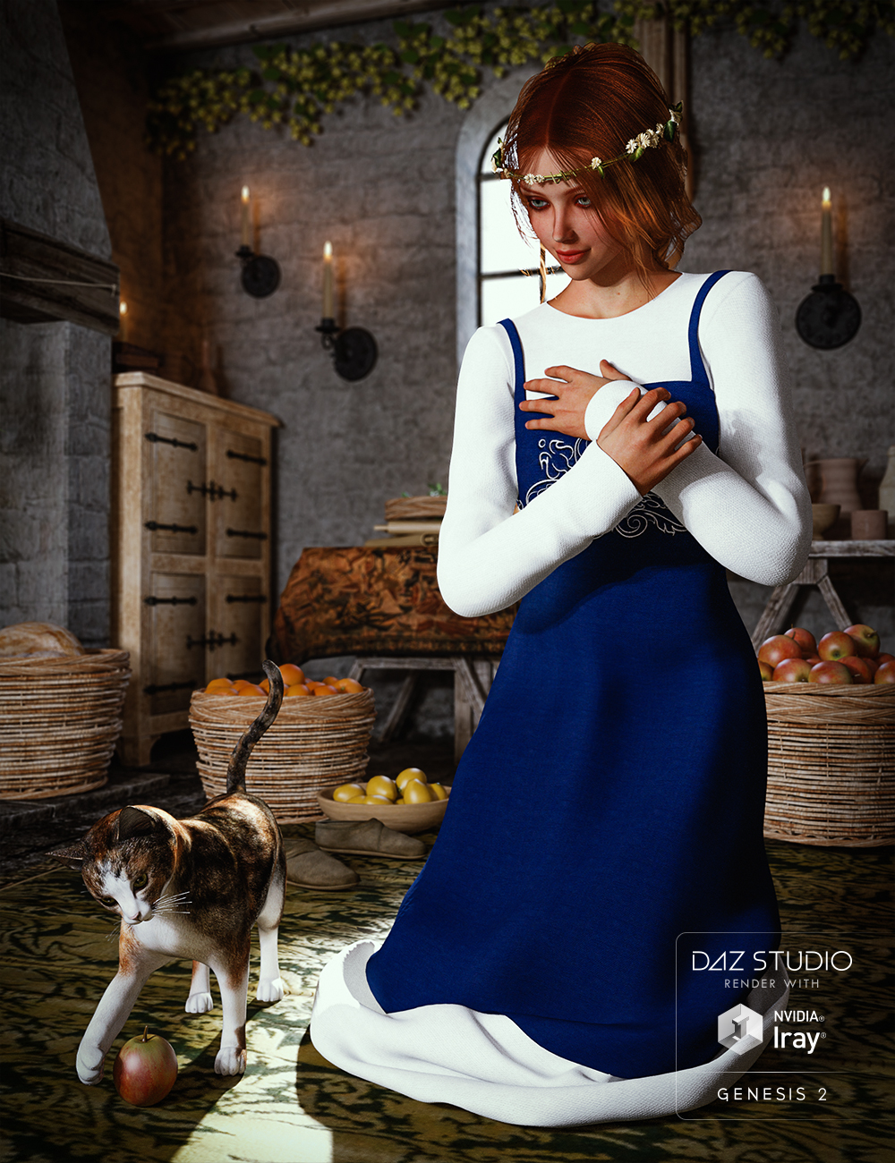 Peasant Dress for Genesis 2 Female(s) Peasant Dress for Genesis 2 Female(s) by: Mada, 3D Models by Daz 3D
