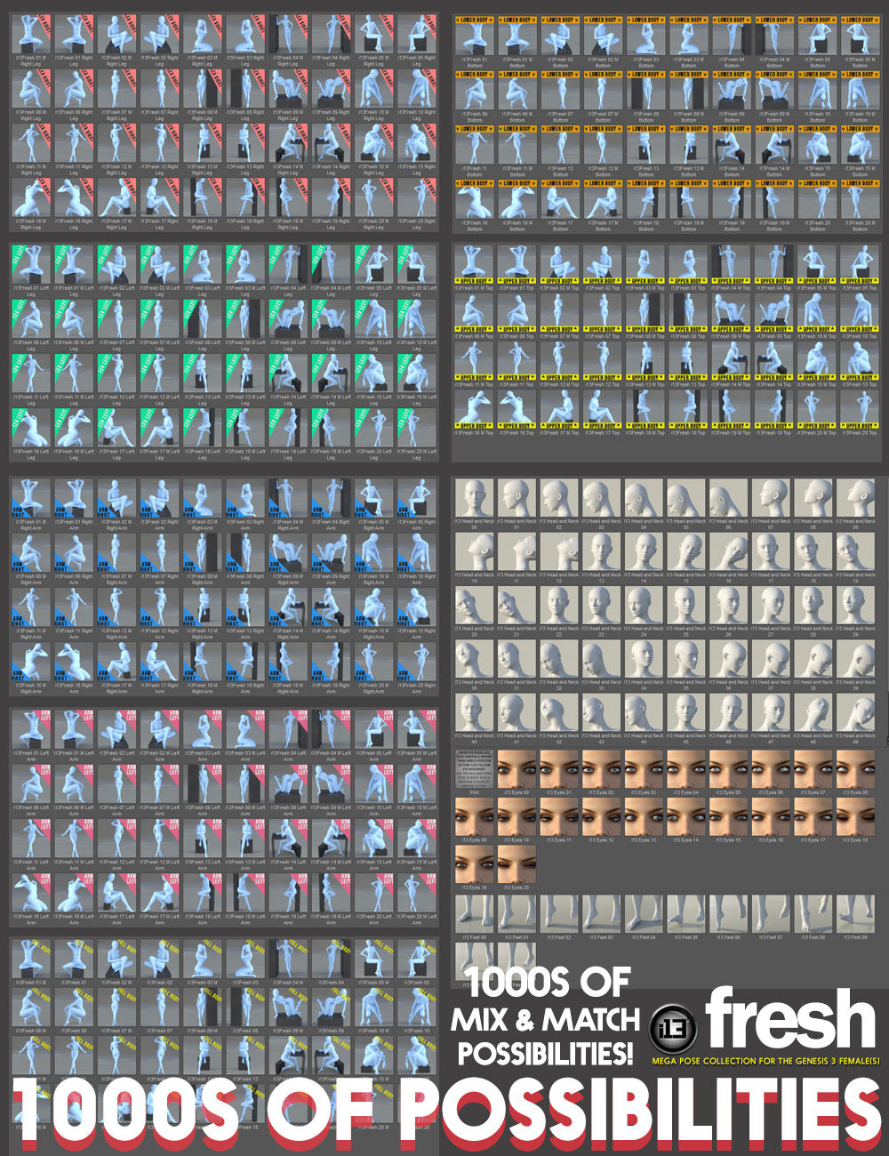 i13 Fresh Pose Collection by: ironman13, 3D Models by Daz 3D