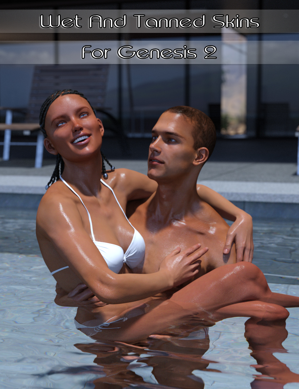 Wet and Tanned Skins for Genesis 2 by: V3Digitimes, 3D Models by Daz 3D