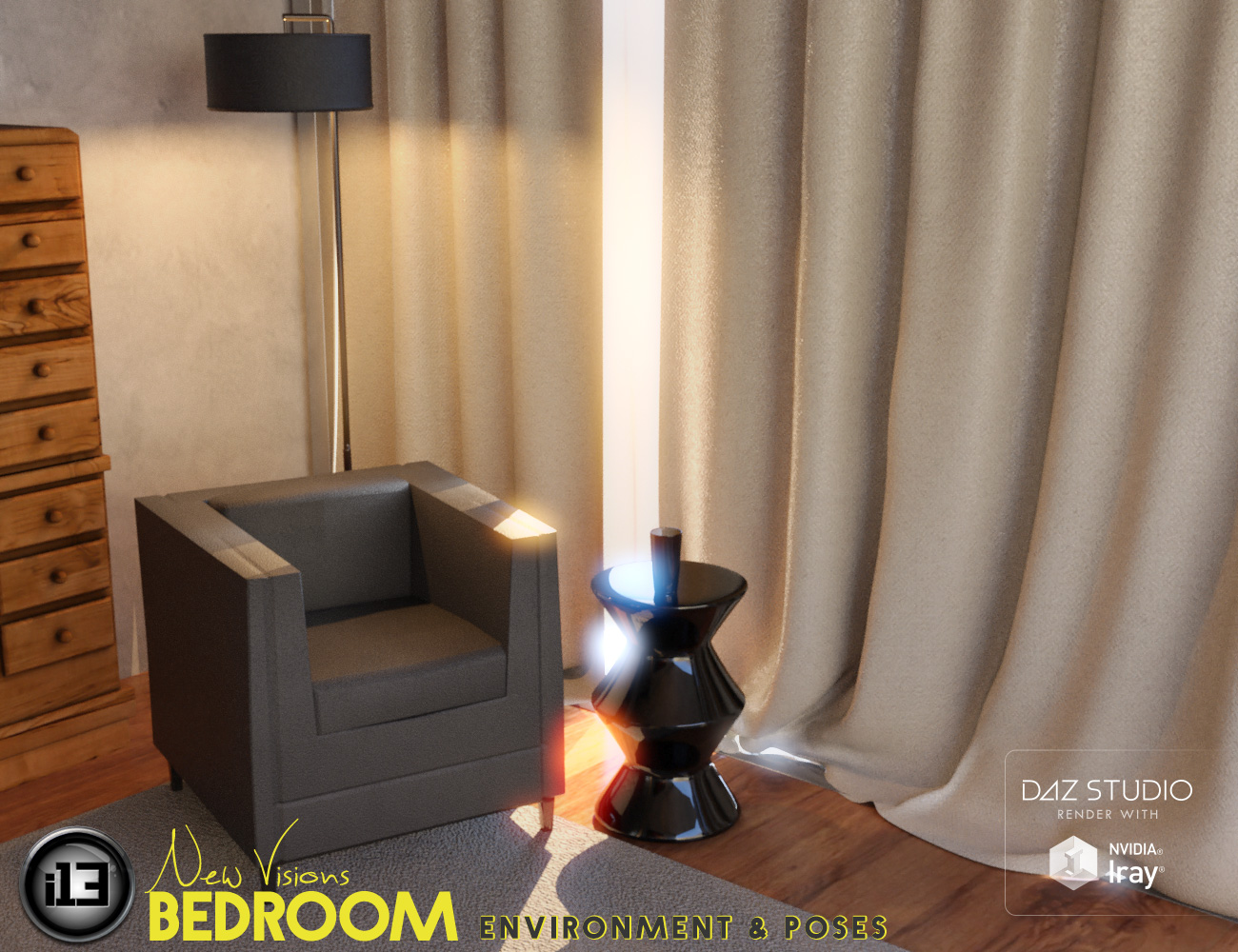 i13 New Visions Bedroom i13 New Visions Bedroom by: ironman13, 3D Models by Daz 3D