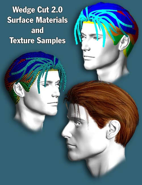 WedgeCut Hair 2.0 by: 3D Universe, 3D Models by Daz 3D