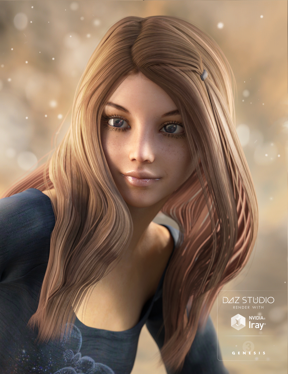 Friday Hair for Genesis 3 Female(s) by: Propschick, 3D Models by Daz 3D
