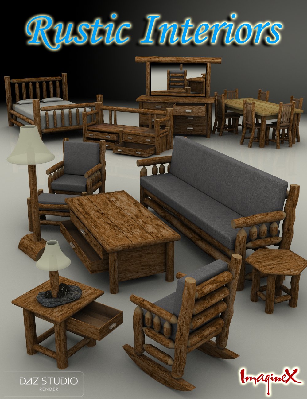 Rustic Interiors by: ImagineX, 3D Models by Daz 3D