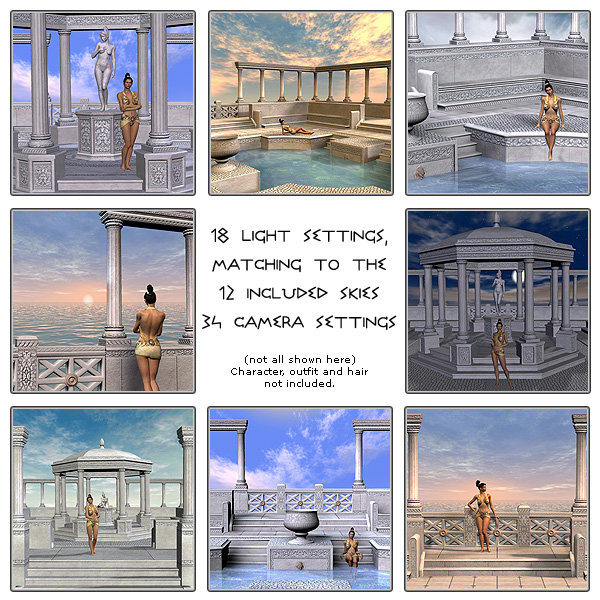The Greek Bath by: AbrahamDaniemarforno, 3D Models by Daz 3D