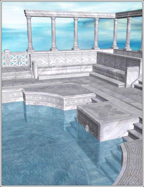 Greek Bath - Texture Set by: Gordana, 3D Models by Daz 3D