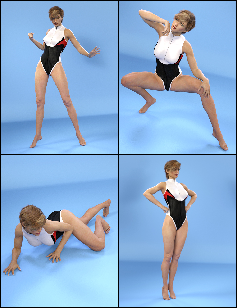 Supercomic Poses for Karen 7 by: Capsces Digital Ink, 3D Models by Daz 3D