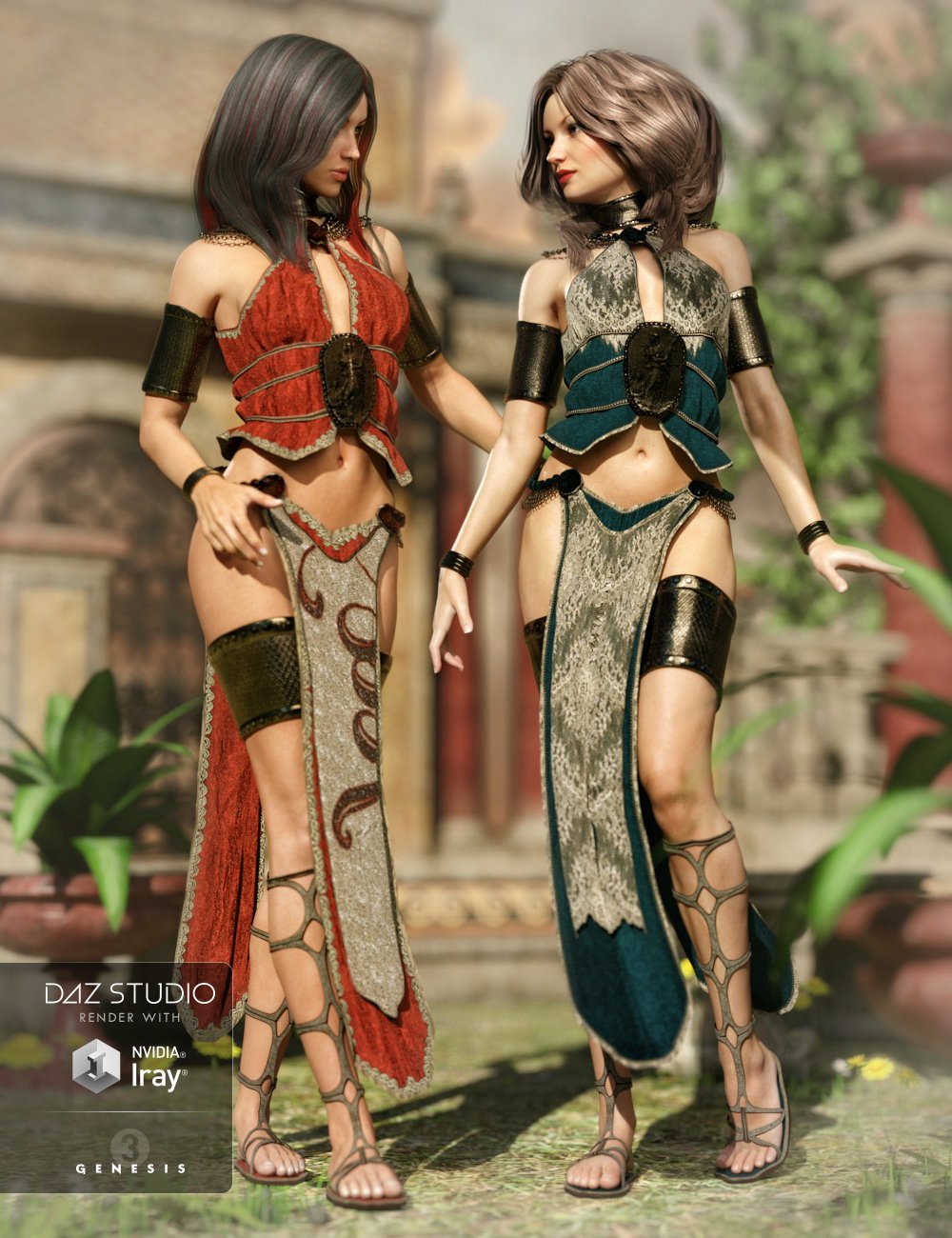 Zenobia Outfit Textures by: Sarsa, 3D Models by Daz 3D