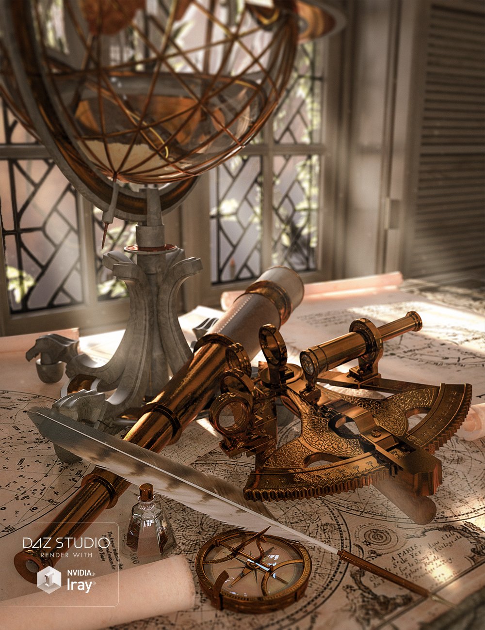 Rosemill Astrometry by: Ravnheart, 3D Models by Daz 3D