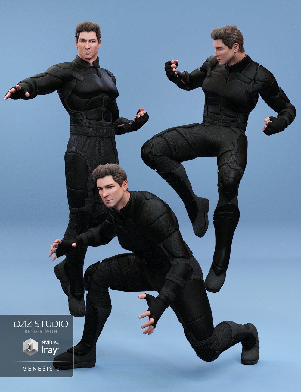 Super Power Poses by: Muscleman, 3D Models by Daz 3D