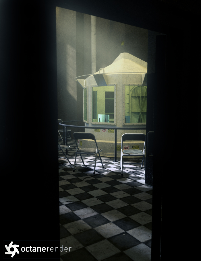Prison Death Chamber by: David BrinnenForbiddenWhispers, 3D Models by Daz 3D