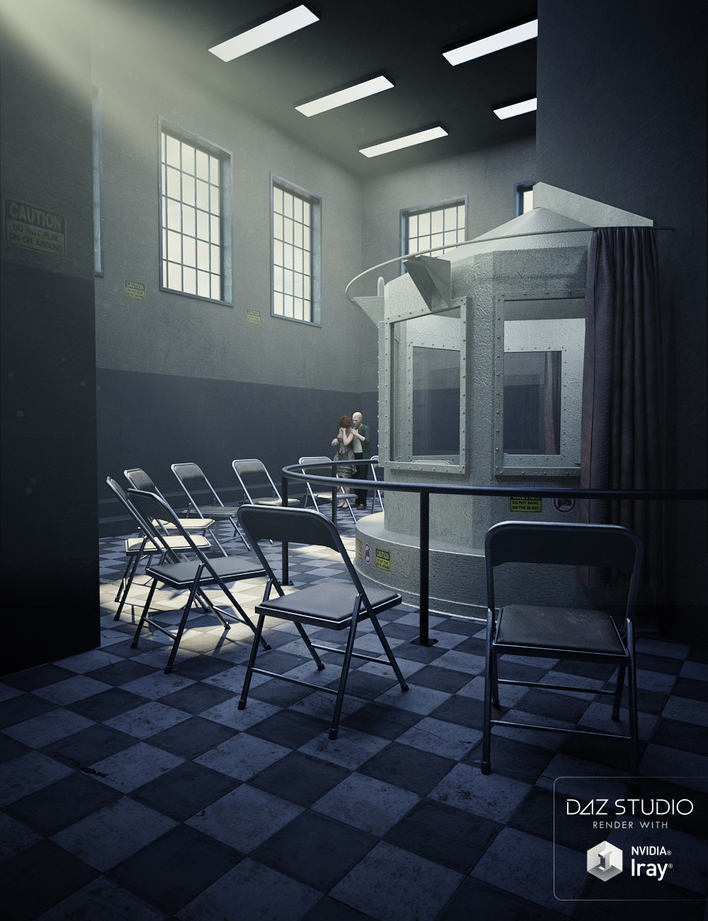 Prison Death Chamber by: David BrinnenForbiddenWhispers, 3D Models by Daz 3D
