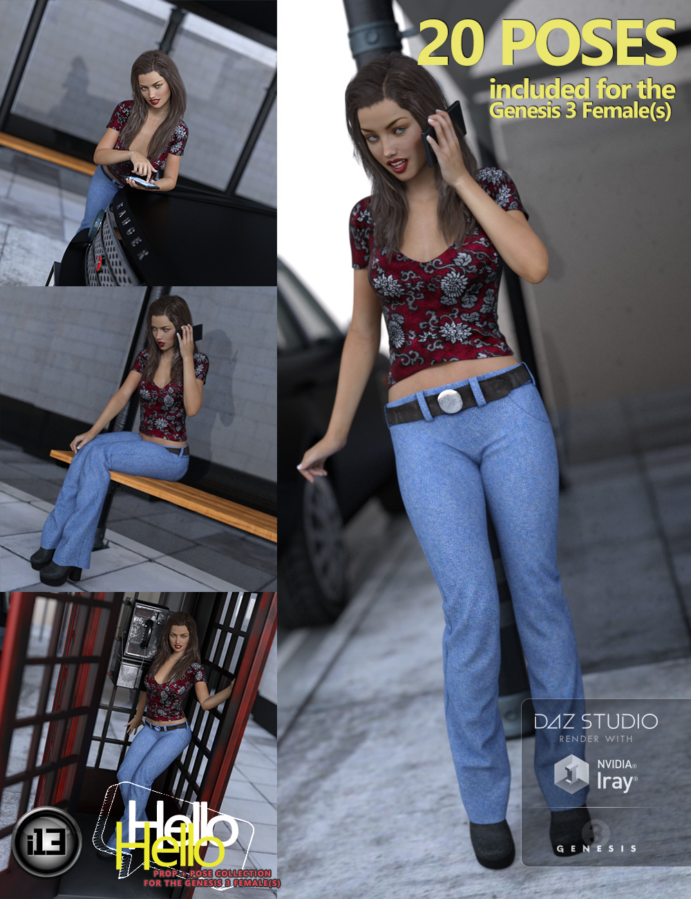 i13 Hello by: ironman13, 3D Models by Daz 3D