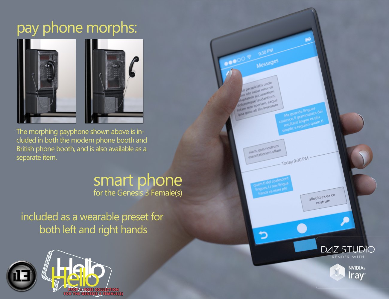 i13 Hello i13 Hello by: ironman13, 3D Models by Daz 3D