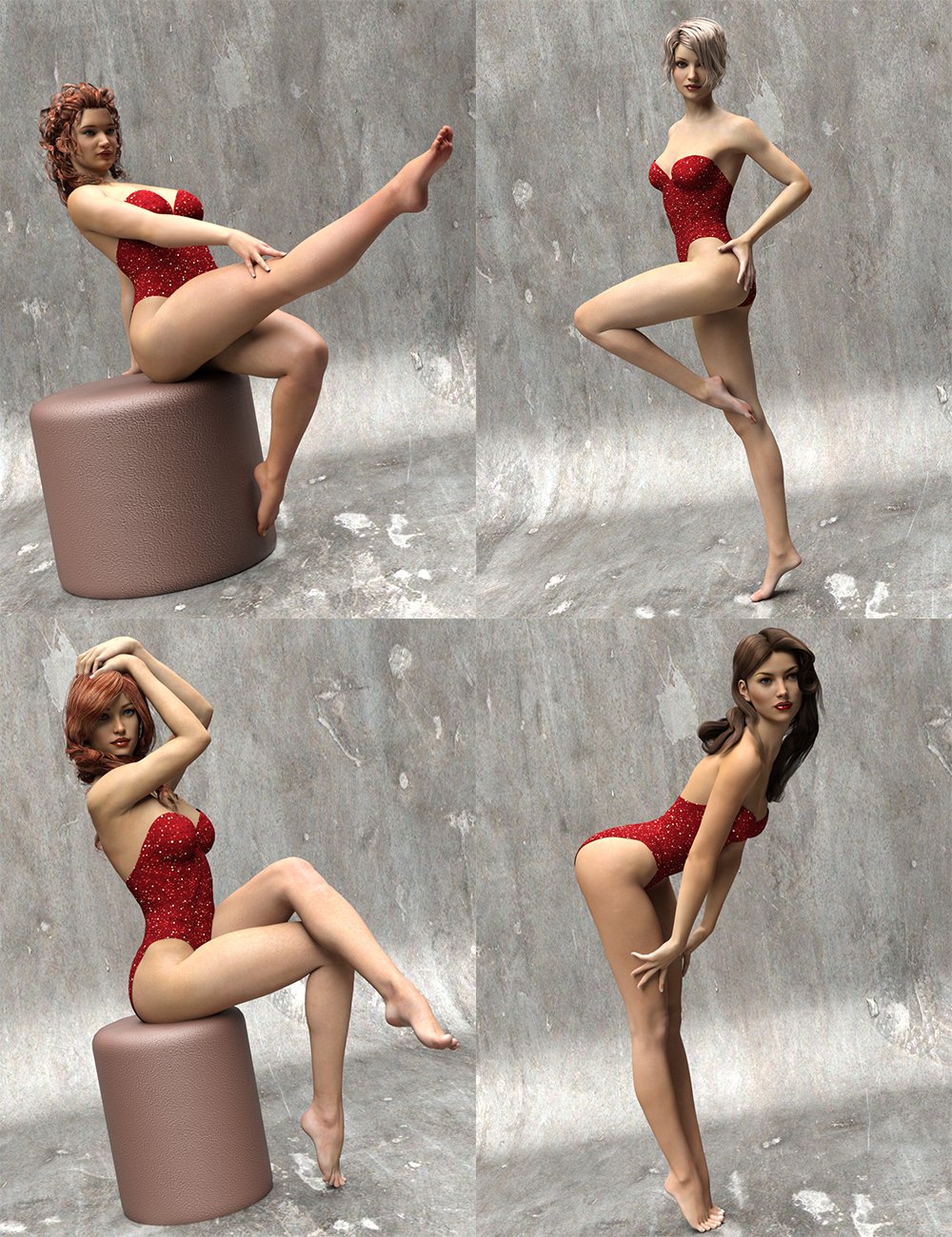 The Spirit of '45 - Pinup Poses for Genesis 3 Female(s) The Spirit of '45 - Pinup Poses for Genesis 3 Female(s) by: Val3dart, 3D Models by Daz 3D