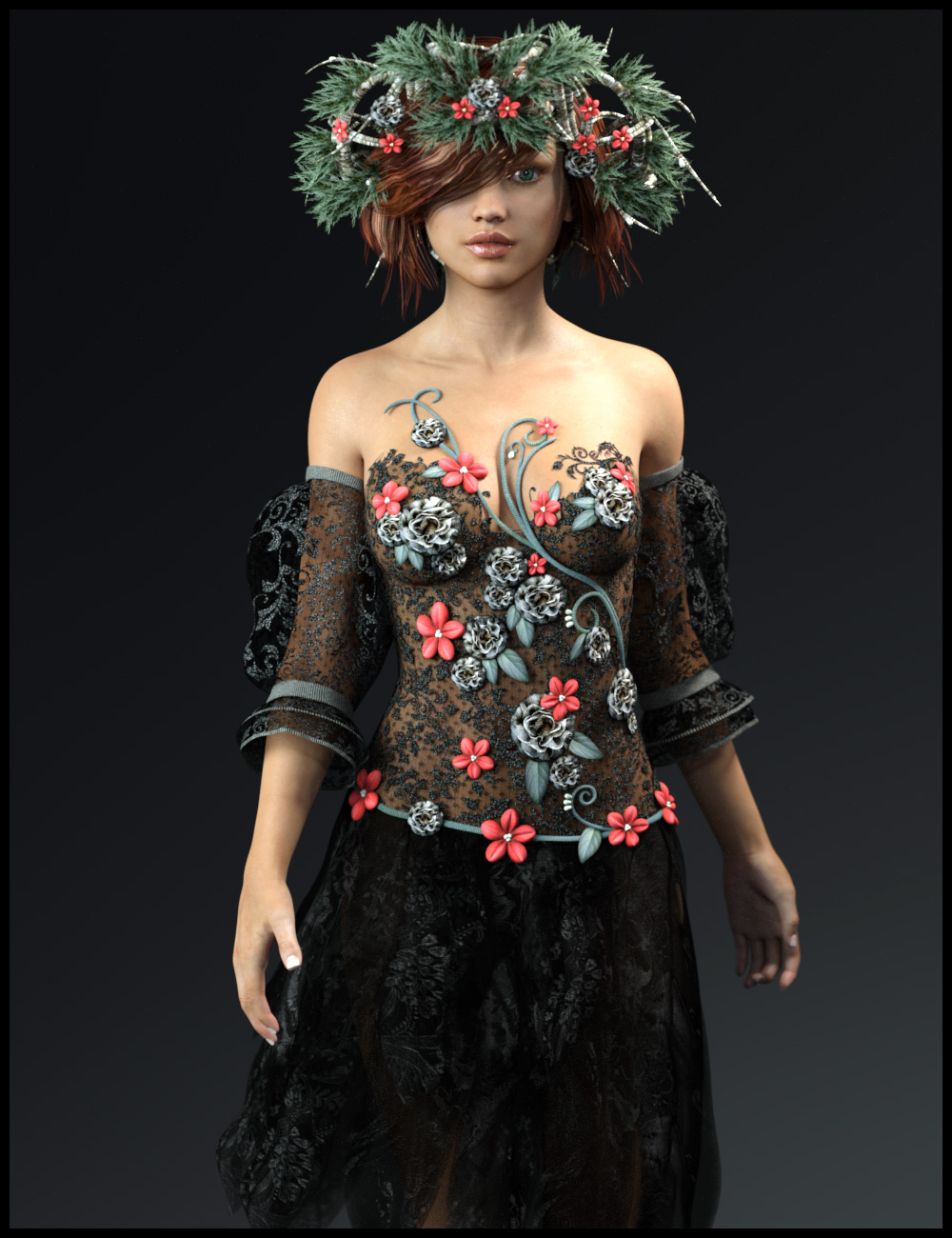 Seasons Outfit for Genesis 3 Female(s) by: Mada, 3D Models by Daz 3D