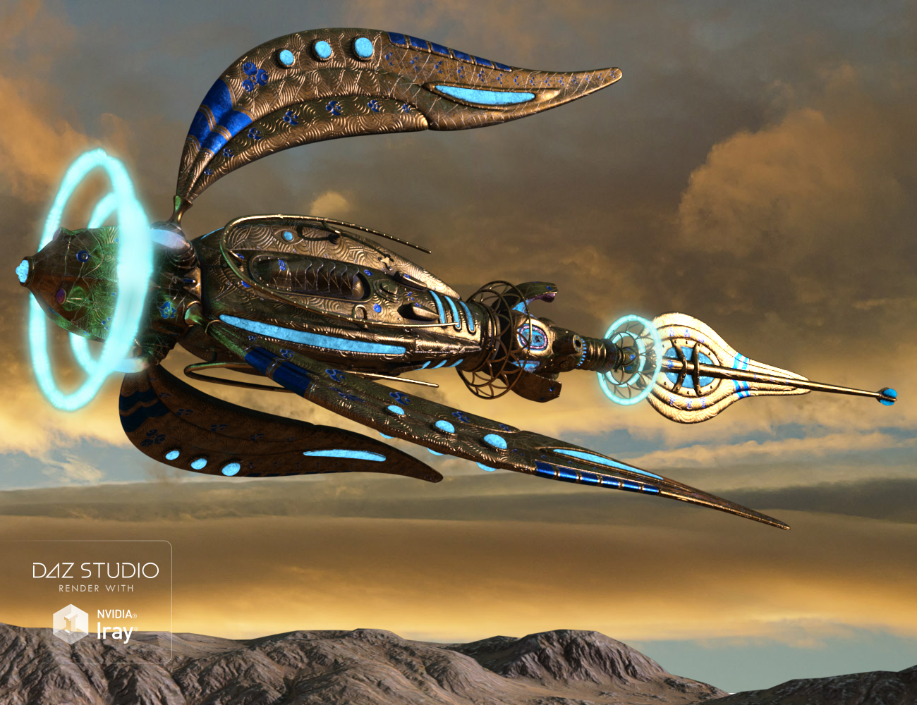 Atlantida Spaceguard by: petipet, 3D Models by Daz 3D