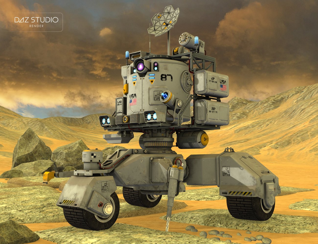 Robot Mars | Daz 3D