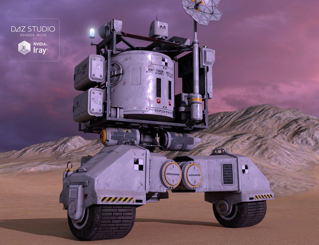 Robot Mars Robot Mars by: petipet, 3D Models by Daz 3D